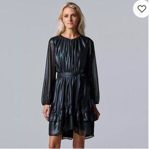 Stylish Black Polyester Garment